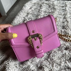 Pink Versace couture small bag
